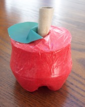apple paperweight - recycling craft idea